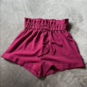 SHEIN Red High Waist Shorts